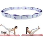 Yoga stretchband met 10 verstelbare lussen voor krachttraining en flexibiliteit