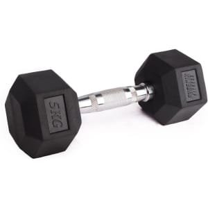 Zeshoekige Dumbbells Rubber Gietijzer Krachttraining Gewicht voor Thuis en Gym