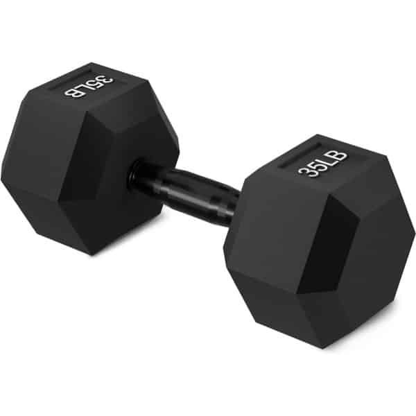 Zeshoekige Halter met Rubberen Coating voor Krachttraining