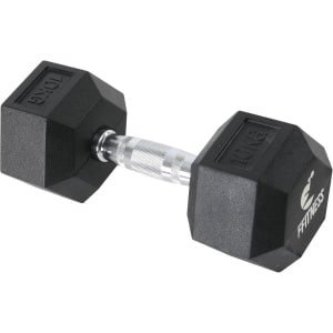 Zeshoekige Halter voor Fitness en Training - 10 kg - Ideaal voor Crossfit en Thuisgebruik