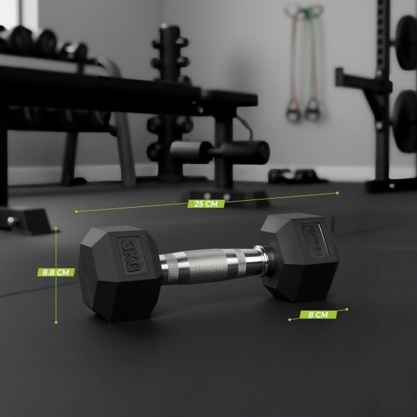 Zeshoekige Halter voor Krachttraining en Fitness