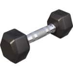 Zeshoekige Halters Rubber Gecoat - Krachttraining Dumbbells 2-50 kg met Gekartelde Greep