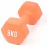 Zeshoekige Halters van Neopreen en Gietijzer voor Krachttraining | 8 kg