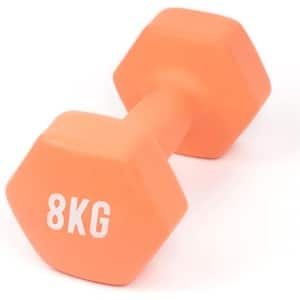 Zeshoekige Halters van Neopreen en Gietijzer voor Krachttraining | 8 kg