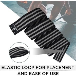 Zware Elastische Kniebanden voor Krachttraining en Squats