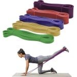 Zware Weerstandsband Latex Paars voor Krachttraining en Yoga