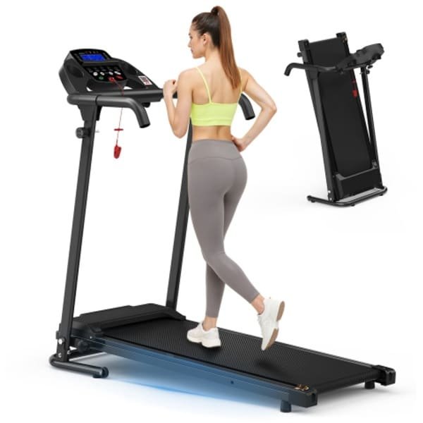 compacte desktop loopbanden met hellende, draagbare loopbanden, 2-in-1 loopbanden voor wandelen, hardlopen en joggen, met een gewichtscapaciteit van 120KG