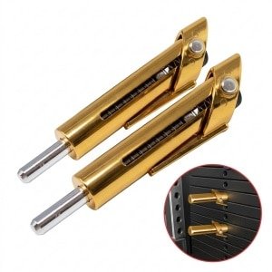 cozy.® GoldDragon Steel Dropset Pins - 2 stuks - Fitness Accessoires - Gym - Krachttraining Zonder Pauze - 9,5 mm & RVS - Goud - Gym Accessoires