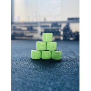 groen RXpursuit 6-Pack Wit Premium Sticky Stretch Lifting Thumb Hookgrip Tape for Weightlifting, CrossFit, Powerlifting, Strength Training. Athletic Sport Tape