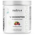 nutri+ Vegan Pre-workout: V-BOOSTER 400 g - smaak: Wild Berry
