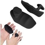 1 Paar Mannen en Vrouwen, Pull Up Handvatten, Grip Grips voor Kracht Sporten, Non-Slip Gym Grips voor Gewichtheffen, Krachttraining, Bodybuilding, Schouderheffen, Barbell Rudder (Zwart)
