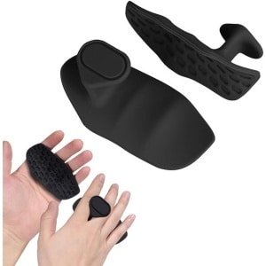 1 Paar Mannen en Vrouwen, Pull Up Handvatten, Grip Grips voor Kracht Sporten, Non-Slip Gym Grips voor Gewichtheffen, Krachttraining, Bodybuilding, Schouderheffen, Barbell Rudder (Zwart)