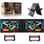12-in-1 Push Up Board - Vouwbare Push-Up Grepen - Krachttraining Apparaat voor Effectieve Training van de Spieren van de Bovenlichaam - Schouders - Borst - Rug - Triceps
