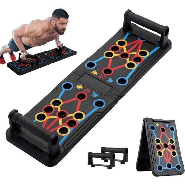 15-in-1 Opvouwbaar Push-Up Board voor Krachttraining Thuis en Onderweg