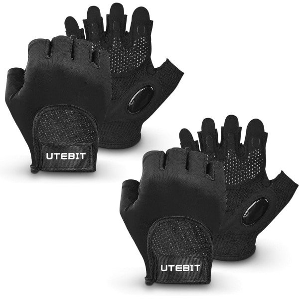 2 Paar Fitness Handschoenen voor Heren - Ademend en Antislip Sportschoenen voor Krachttraining en Fitness