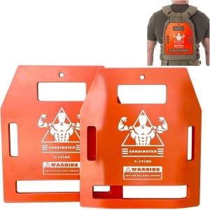 2 Sets Gewichtsplaten voor Verzwaarder Vest - Gebogen & Platte Platen - 2,6 kg en 4,0 kg Opties voor Krachttraining en Fitness