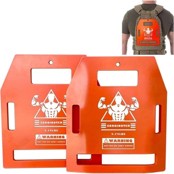 2 Sets Gewichtsplaten voor Verzwaarder Vest - Gebogen & Platte Platen - 2,6 kg en 4,0 kg Opties voor Krachttraining en Fitness