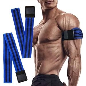 2 Stuks Occlusiebanden voor Bloeddoorstromingsrestrictie - Flexibele Elastische Bands voor Armen en Benen, Spieropbouw, Fitness en Krachttraining