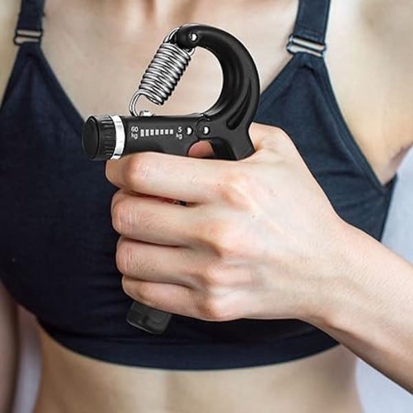 2 stuks handtrainer, onderarmtrainer, 5-60 kg, verstelbaar, gripkrachttrainer, vingertrainer, handtrainingsapparaat, voor fitness, klimmen, krachttraining, stressvermindering