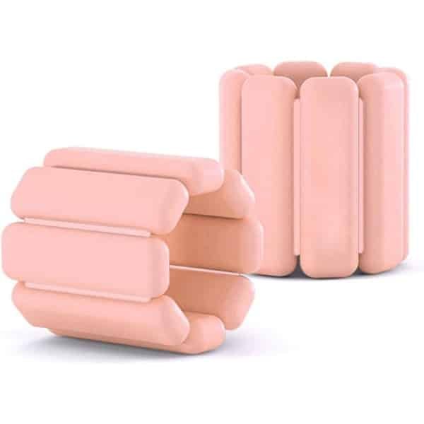 2 stuks verstelbare pols- en enkelgewichten, fitness trainingsset voor dames en heren, 0,9 kg/1,8 kg, voor yoga, Pilates, hardlopen, zwemmen en krachttraining