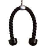 28 Inch Biceps Tension Kabel voor Sport Press, Duurzaam Metaal en Nylon, Zwart, Ideaal voor Krachttraining en Fitness