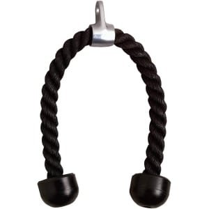 28 Inch Biceps Tension Kabel voor Sport Press, Duurzaam Metaal en Nylon, Zwart, Ideaal voor Krachttraining en Fitness