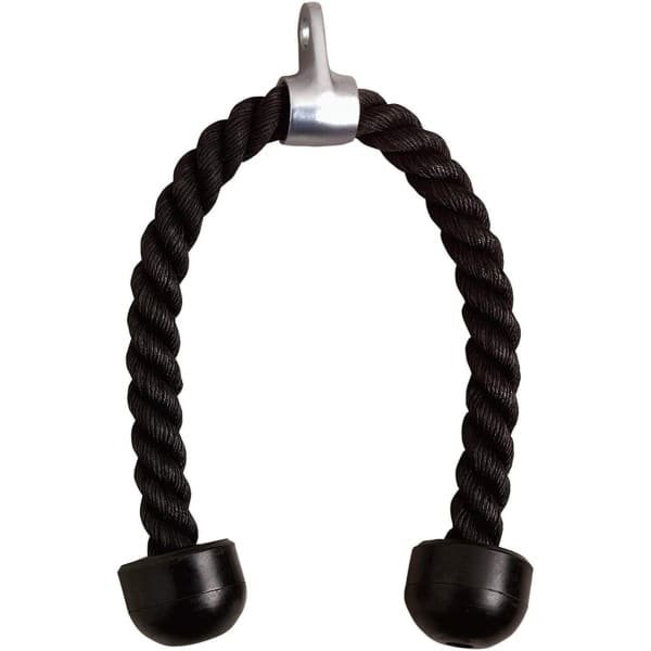 28 Inch Biceps Tension Kabel voor Sport Press, Duurzaam Metaal en Nylon, Zwart, Ideaal voor Krachttraining en Fitness