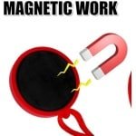 2st Universele Loopband Magneet Veiligheidssleutel, Ronde Grote Plastic Loopband Sleutel Vervangende Magnetische Veiligheidsschakelaar Loopband Noodstop Magneet Loopmachine Accessoires(Rood)