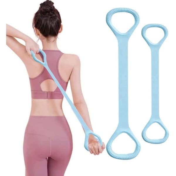 2x Elastische Weerstandsbanden Set voor Krachttraining en Fitness - Inclusief Handvatten