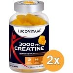 2x Lucovitaal Creatine 3000mg Gummies Vegan (60 gummies)