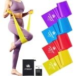 3-delige set weerstandsbanden voor krachttraining en yoga - inclusief draagtas en oefeningen