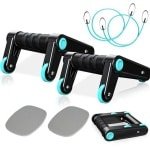 3-in-1 Buiktrainer met Weerstandsband en Push-up Grepen voor Effectieve Krachttraining