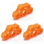 3-stuks Vingerstrekband - Hand- en onderarmtrainer - Verbetert de gripkracht - Krachttrainer - Verlicht gewrichtspijn - Verhoogt de gripkracht - Geschikt voor onderarmoefeningen, vingerversterking bij gitaarspelen, rotsklimmen en - Oranje