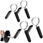 4 Stuks Halter Klemmen voor Gewichten (25mm & 28mm) - Veersluiting voor Krachttraining