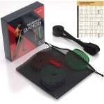4 Stuks Weerstandsbanden met Deuranker en Opbergtas - Fitnessband - Tweezijdig - Krachttraining - Fysiotherapie - Thuis Sporten - Elastische Banden - Voor Vrouw en Man