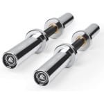 40,6 cm/50,8 cm belastbare Kurzhanteln voor krachttraining - Robuuste Olympische Hantelstangen met 4 Klemmen