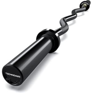 47 inch Olympische Curl Bar voor Krachttraining - 500 lbs Draagvermogen