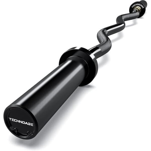 47 inch Olympische Curl Bar voor Krachttraining - 500 lbs Draagvermogen