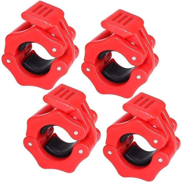 4x Barbell Klemmen 25mm - Olympische Halter Gewichten Clips voor Fitness en Krachttraining