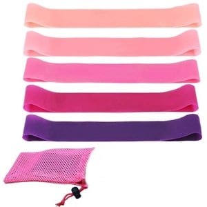 5 Stuks Elastische Fitnessbanden voor Crossfit, Yoga, Pilates, Squat, Valstappen, Rekken, Krachttraining