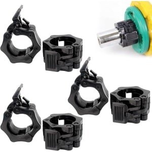 6 Stuks Halterklemmen 30mm voor Halterstang - Snelsluitingen voor Krachttraining