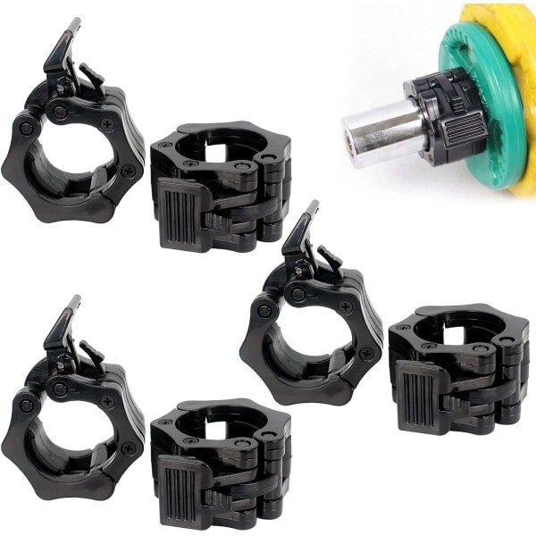 6 Stuks Halterklemmen 30mm voor Halterstang - Snelsluitingen voor Krachttraining