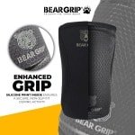 7mm Compressie Elleboog Sleeves voor Krachttraining, Gewichtheffen en Crossfit (Zwart/Grijs)