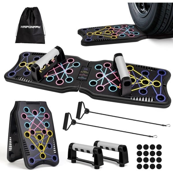 9-in-1 Push Up Board voor Krachttraining en Fitness Thuis