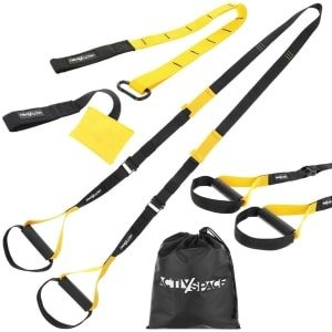 ACTIV SPACE - Taśma Crossfit - Verstelbare Trainingsbanden - 220-280 cm - Inclusief Deuranker