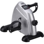 AGM Stoelfiets D02.2 - Bureaufiets - Deskbike - Fietstrainer - Mobiliteitstrainer - Instelbare weerstand - Hometrainer - Met LCD scherm - Fitness - Zilver