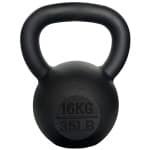 AJ-Sports Kettle Bell Pro Gietijzer 16kg - Kettlebell - Gewichten - Krachttraining - Zwart - Fitness - Geschikt voor Crossfit & Fitness