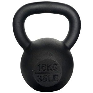 AJ-Sports Kettle Bell Pro Gietijzer 16kg - Kettlebell - Gewichten - Krachttraining - Zwart - Fitness - Geschikt voor Crossfit & Fitness