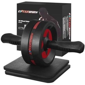 Ab Roller Wheel voor buikspieroefeningen - Fitnessapparatuur voor thuisgym, krachttraining, en buikspieroefeningen