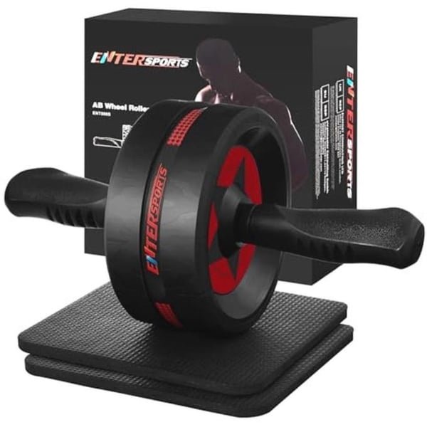 Ab Roller Wheel voor buikspieroefeningen - Fitnessapparatuur voor thuisgym, krachttraining, en buikspieroefeningen
